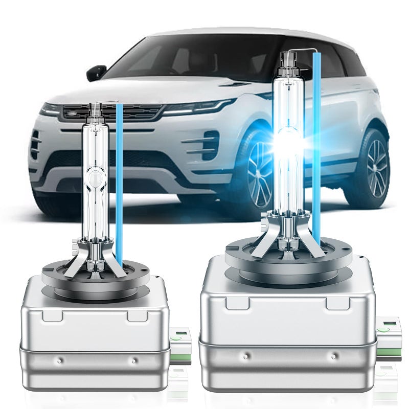 SENROBO Fit for Land Rover 20102019 Range Rover Evoque Sport 20152019 Discovery Sport 20102015 LR4 D3S HID Xenon Headlight Bulbs High Low Beam Light Bulb 8000K White Blue Pack of 2
